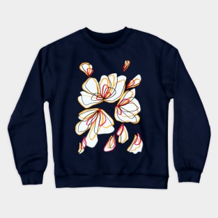 Flower Petals Lineart Crewneck Sweatshirt